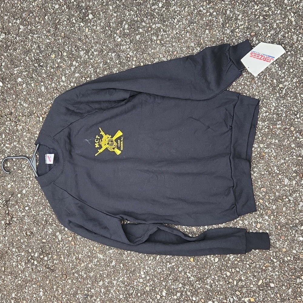 Vintage Marine Camp Devil Dog Sweatshirt size M made in USA